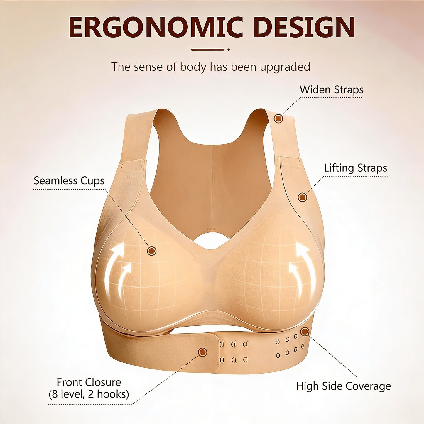 UpliftPro™ – Posture Correcting Wireless Sports Bra