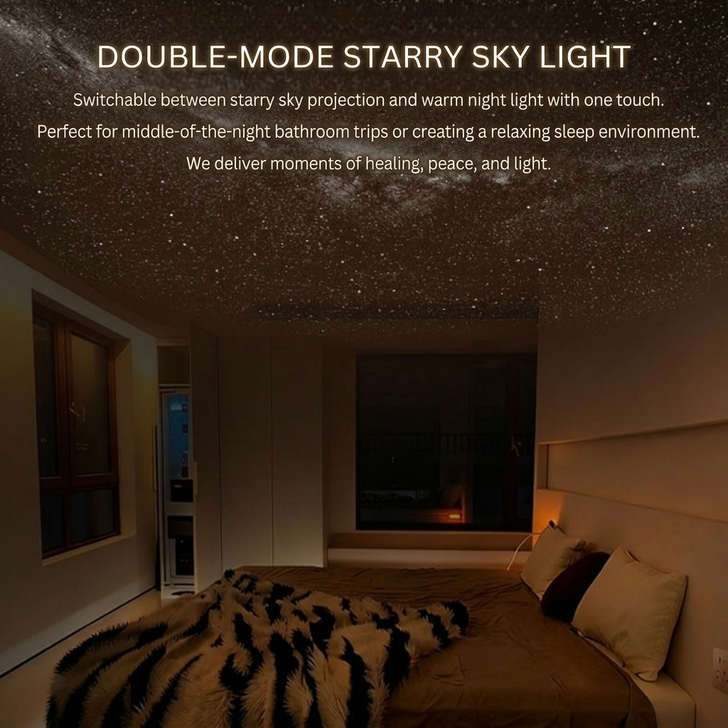 GalaxyGlow™ 2 in 1 Projector Night Light