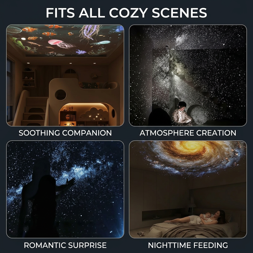 GalaxyGlow™ 2 in 1 Projector Night Light